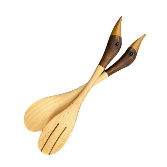 BIRD Head Salad Serving Fork &Spoon - Picture 2 of 5